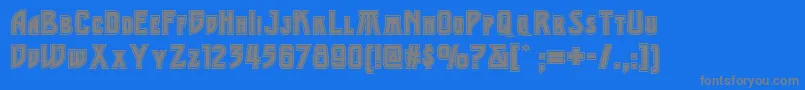 Middleearthnf Font – Gray Fonts on Blue Background