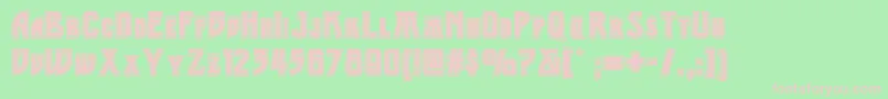 Middleearthnf Font – Pink Fonts on Green Background