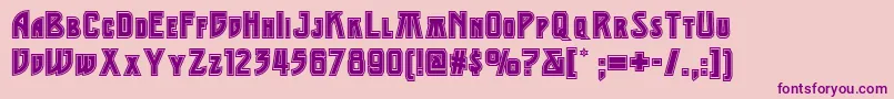 Middleearthnf Font – Purple Fonts on Pink Background