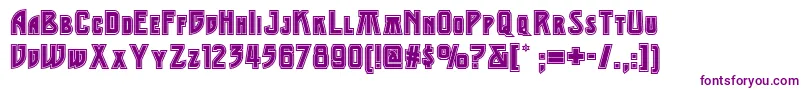 Шрифт Middleearthnf – фиолетовые шрифты на белом фоне
