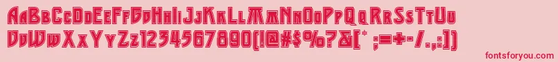 Middleearthnf Font – Red Fonts on Pink Background