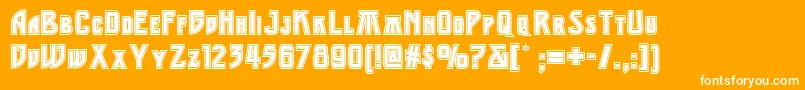 Middleearthnf Font – White Fonts on Orange Background