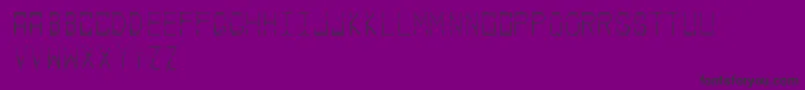 フォントPalace – 紫の背景に黒い文字