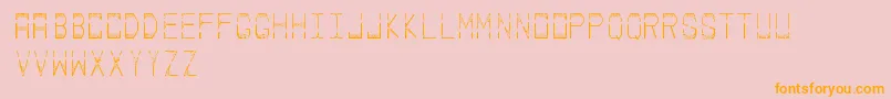 Palace Font – Orange Fonts on Pink Background