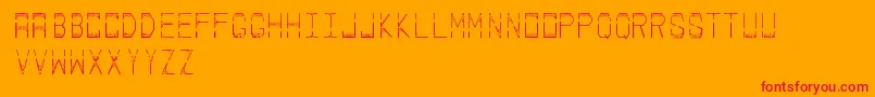 Palace Font – Red Fonts on Orange Background