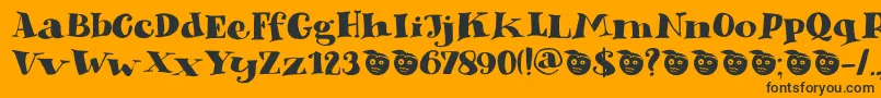 DkPhantomPeach Font – Black Fonts on Orange Background