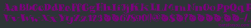 DkPhantomPeach Font – Purple Fonts on Black Background