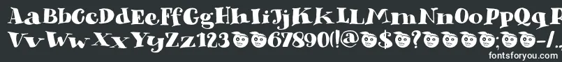 DkPhantomPeach Font – White Fonts on Black Background