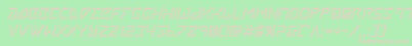 Tracer3Dital Font – Pink Fonts on Green Background