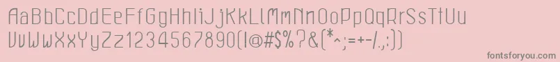 LeichtBold Font – Gray Fonts on Pink Background