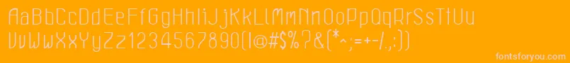 LeichtBold Font – Pink Fonts on Orange Background