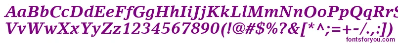 LinoLetterLtBoldItalic-fontti – violetit fontit