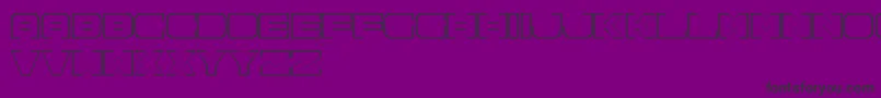 Spac3NeonFreePromo Font – Black Fonts on Purple Background
