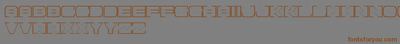 Spac3NeonFreePromo Font – Brown Fonts on Gray Background