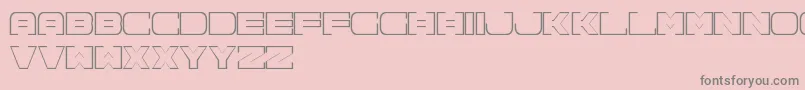 Шрифт Spac3NeonFreePromo – серые шрифты на розовом фоне