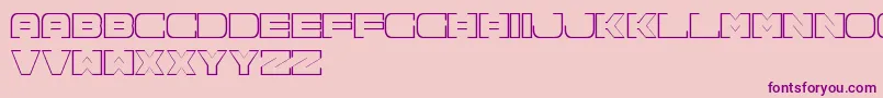 Spac3NeonFreePromo Font – Purple Fonts on Pink Background