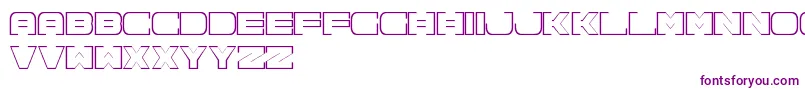 Spac3NeonFreePromo Font – Purple Fonts on White Background