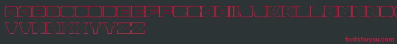 Spac3NeonFreePromo Font – Red Fonts on Black Background