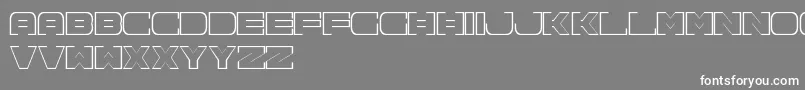 Czcionka Spac3NeonFreePromo – białe czcionki na szarym tle