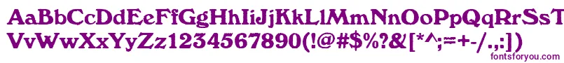 Windsorantdbol Font – Purple Fonts on White Background