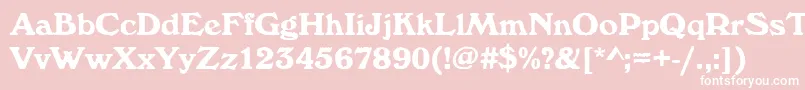 Шрифт Windsorantdbol – белые шрифты на розовом фоне