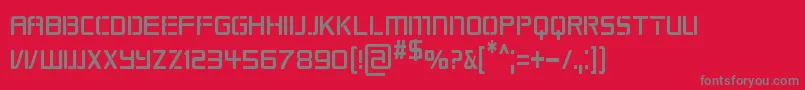 RepublikapsCnd Font – Gray Fonts on Red Background