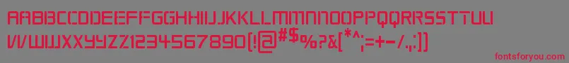 RepublikapsCnd Font – Red Fonts on Gray Background