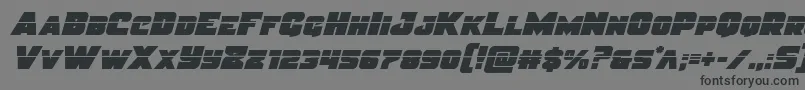Шрифт Justicelaser – чёрные шрифты на сером фоне