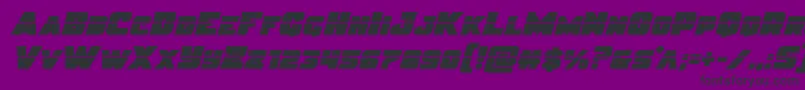 Justicelaser Font – Black Fonts on Purple Background