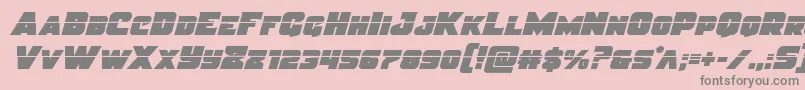 Justicelaser Font – Gray Fonts on Pink Background