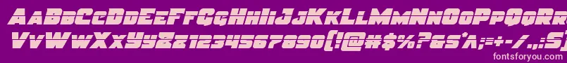 Шрифт Justicelaser – розовые шрифты на фиолетовом фоне