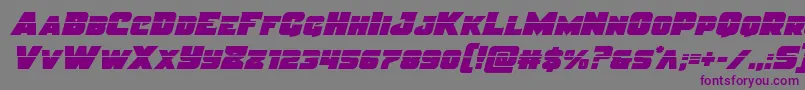 Justicelaser Font – Purple Fonts on Gray Background