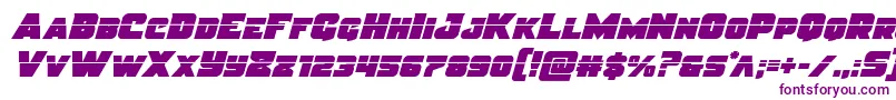 Justicelaser-fontti – violetit fontit