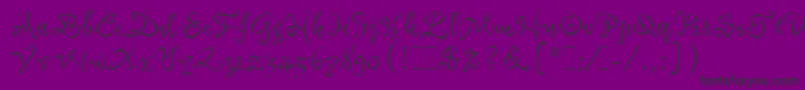 KatfishLetPlain.1.0 Font – Black Fonts on Purple Background