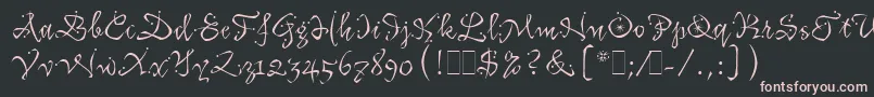 fuente KatfishLetPlain.1.0 – Fuentes Rosadas Sobre Fondo Negro