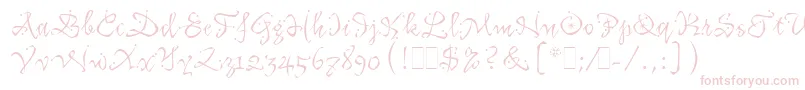 KatfishLetPlain.1.0 Font – Pink Fonts on White Background