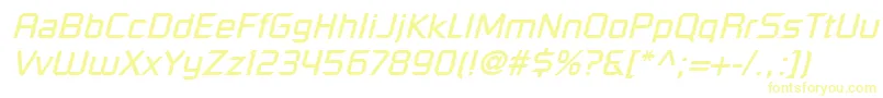 RussellSquareLtOblique Font – Yellow Fonts
