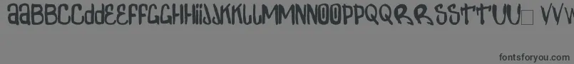 フォントZdarxSimpl2 – 黒い文字の灰色の背景