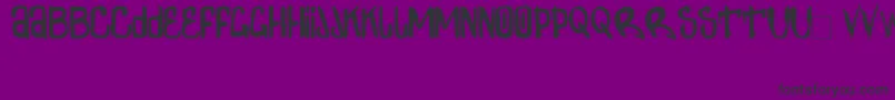 ZdarxSimpl2-fontti – mustat fontit violetilla taustalla
