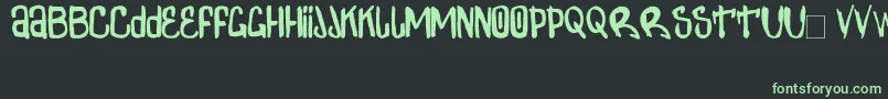 ZdarxSimpl2 Font – Green Fonts on Black Background