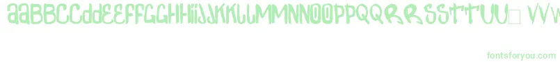 ZdarxSimpl2-Schriftart – Grüne Schriften auf weißem Hintergrund