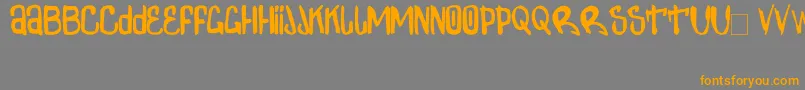 ZdarxSimpl2 Font – Orange Fonts on Gray Background