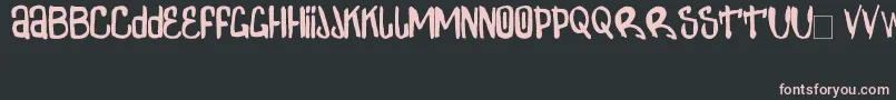 Шрифт ZdarxSimpl2 – розовые шрифты на чёрном фоне