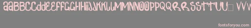 フォントZdarxSimpl2 – 灰色の背景にピンクのフォント