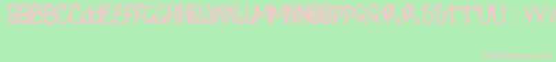 Шрифт ZdarxSimpl2 – розовые шрифты на зелёном фоне