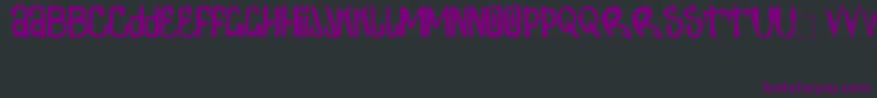 Шрифт ZdarxSimpl2 – фиолетовые шрифты на чёрном фоне