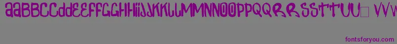 Шрифт ZdarxSimpl2 – фиолетовые шрифты на сером фоне