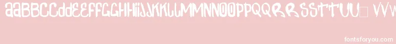 フォントZdarxSimpl2 – ピンクの背景に白い文字