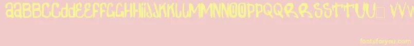 ZdarxSimpl2 Font – Yellow Fonts on Pink Background
