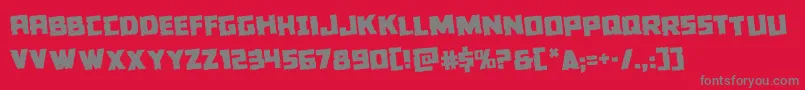Colossusrotate Font – Gray Fonts on Red Background